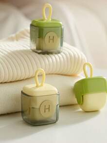 1 Stück Mini wiederverwendbarer Fusselroller mit Aufbewahrungsbox, waschbar, neuer tragbarer Tierhaarentferner - Tierhaarentferner, starker Klebestoff Stoffrasierer mit Staubkollektor, wiederverwendbarer tragbarer Defuzzer für Kleidung, Tierhaar, Zuhause, Auto, Büro, Reise, Geschenk für Frauen, Mütter, Töchter - Verschiedenfarbig - Übersicht 3