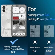 DJETech Protector de Pantalla para Nothing Phone 2a/ 2a Plus 6.7 Pulgadas 9H Mica Cristal Vidrio Templado Anti-Scratch HD Transparente 3 Unidades - NadaPhone2A2APlus - Ver 2