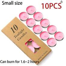 10-100pcs Small Smokeless Wax Candles, Romantic Small Candles, Wax Seal Warmer, Odorless, Suitable For Birthday Party, Outdoor Wedding, Indoor Dinner, Atmosphere Candles - Multicolor - View 16