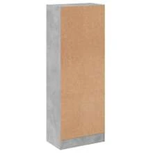 Libreria a 3 ripiani vidaXL, grigio cemento, in legno composito - Cammello - Visualizzare 6