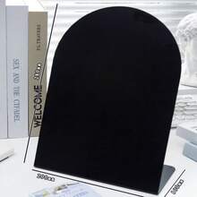 1pc Desktop Magnetic Memo Board, Arched Message Board, Workstation Memo Stand Decor