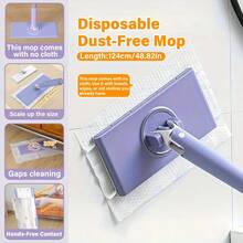 Chiffon de nettoyage jetable polyvalent - Utilisation humide et sèche sans les mains, convient pour la cuisine, la salle de bain, le nettoyage des vitres - Outil de nettoyage ménager essentiel