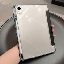 Redmi Pad2 11英寸平板电脑保护套，时尚智能Y型折叠支架，高透明亚克力背板，可定制DIY，优质PU皮革，具备自动休眠/唤醒保护功能 - 高透亞克力 - 查看 6