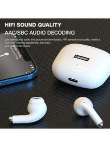 Lenovo LP40 Pro TWS Wireless Bluetooth V5.1 Earphones In-Ear Sport Headphones Waterproof Noise Reduction Earbuds Chinese Packaging Chinese Manual - Pink - View 4