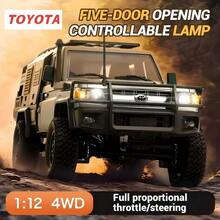 TOYOTA Officially Licensed RC Rock Crawler - 1/12 Full-Scale Pickup 4X4 Off-Road Vehicle (RTR), 2 Batteries Included, Modification-Friendly - Multicolor - View 2