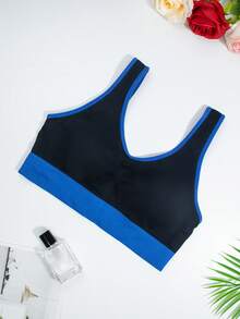 4 Pcs Seamless Comfortable Women's Sports Bras Front-Zip Women's Contrast-Color Sports Bras - Nhiều màu - Xem 10
