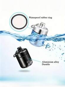 Caja de almacenamiento de llavero, contenedor de medicina de viaje portátil con llavero - Soporte compacto para vitaminas y suplementos, para llevar - Almacena de forma segura pastillas, vitaminas, suplementos, monedas, medicamentos - Cabe en bolso, billetera, bolsillo, mochila, coche - Adecuado para viajeros, personas que van y vienen del trabajo, trabajadores de oficina, estudiantes, personas mayores, entusiastas del fitness - Ideal para uso diario, viajes de negocios, viajes por carretera, sesiones de gimnasio, actividades al aire libre