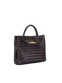 女士时尚编织图案手提水桶包，品牌包包，优雅女士手提包，优雅礼品包，奢华女士手提包，时尚女士斜挎包，女士单肩包，适合女孩、大学生、上班族、中年妈妈日常通勤、购物、办公、上课、聚会、约会、外出用餐等场合。 - 彩色 - 查看 3