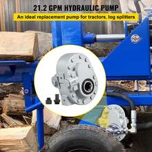 Bomba hidráulica 21.2GPM Motor hidráulico 540RPM Divisor de troncos 2250PSI Divisor hidráulico SAE 12 Puerto de salida Bomba hidráulica para divisor de troncos para elevador de portón trasero de camión, elevador de tijera, remolque de descarga - 21,2 GPM - Ver 2