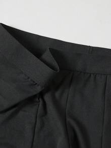 Men's Black Elephant Trunk Pouch Underwear With Numeric "67" & Graphic Print, Comfortable Breathable Stretchy Everyday Boxer Briefs - Black - View 6