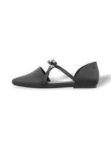 Pointy Stripe Women Sneakers Breathable Versatile Decoration School Daily Black 33321-50919 XPSD - Black - View 4