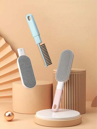 1pc Double Sided Electrostatic Brush For Bed Sheets, Pet Hair Remover, Pet Hair Adhesive Brush, Clothing Cashmere Coat Brush