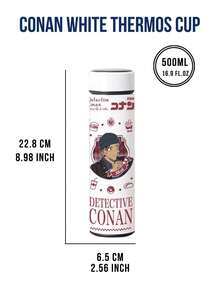 Detective Conan Akai Shuichi 316 Stainless Steel Insulated Cup (500ML) – Mysterious Red-Themed Anime Tumbler, Secret Agent-Style Akai Shuichi Print + Food Pattern Decor, Long-Lasting Heat & Cold Retention,Perfect forSecffan Fans/Suncan Loyonfonleffot/ununyfonyunyy Fans/Sunfonyhif fonle/unyfonfonff fat -Funyfonfonleff frul ☺ Use), Edgy Mystery Anime Collectible, Ideal Gift for Akai Shuichi Fans (Great for Birthdays/Anime Merch Exchanges/Workplace Gifting) - 柯南長白保溫杯05 - 查看 9