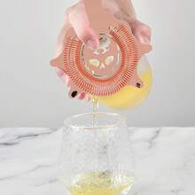 Colador de Barra, Colador de Cóctel, Colador de Barra de Acero Inoxidable, Coladores de Barra para Bartending, Colador de Cóctel Desmontable, Colador de Bebidas con Herramienta de Barra para(Plata) - Oro rosa - Ver 7