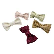 2pcs/Set New Woven Plaid Bell Pet Cat Collar & Bow Tie Set, Adjustable Pet Collar With Soft Bell, Handmade Mini Cat Collar With Metal Buckle, Suitable For Small Cats And Dogs - Multicolor - View 8
