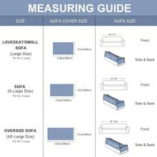 Large Sofa Cover Chenille Couch Cover 2 Cushion Couch, Modern Beige Khaki Striped Washable Sectional Sofa Protector With Tassel 71X118, Sofa Covers 2025 - 9# Boho Geometry Black - View 4