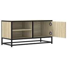 Mobile porta TV vidaXL Sonoma rovere 80x34,5x40 cm in legno composito e metallo - Cammello - Visualizzare 7