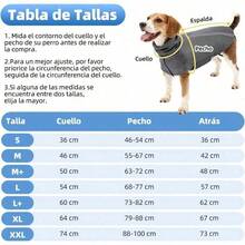 YAUTOWT Abrigo de Invierno para Perros Calido Forro Polar Chaqueta para Exteriores con Bufanda de Cuello Alto Rayas Reflectantes Chaleco Cachorros Trajes Perros Pequeños Medianos Grandes - Gris-Nuevo+S - Ver 2
