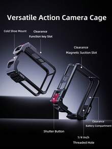 Llano For Osmo 360 Aluminum Alloy Protective Metal Cage - Black - View 8