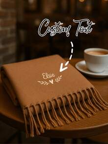 New Fluffy Tassel Scarf For Women, Customizable Styles. Solid Colors Available, Warm And Comfortable, Fashionable And Versatile. Windproof And Breathable, Suitable For Outdoor Wear And Daily Matching. Essential Item For Birthday, Holiday, Party, Couples, Outings, School, Back To School Season, And Autumn/Winter. - Multicolor - View 1