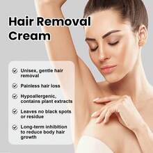 Gentle Hair Removal Cream - Mild, Non-Irritating, Full Body Hair Removal, Refreshing, Moisturizing, Smooth, Suitable For Men And Women - White - View 5