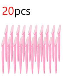 1/10/20/30 PCS Bottled Eyebrow Trimmers, Body Hair Removal Trimmers And Facial Eyebrow Shavers, For Eyebrow Trimming, Precise Exfoliation And Peeling Tools, Eyebrow Trimmers, Manual Eyebrow Trimming Tools, Beauty Tools, Eyebrow Trimming Tools, Eye Makeup Tools - Pink - View 11