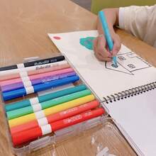 Conjunto de 12 Canetas Marcadoras Acrílicas - Canetas para Arte Aquarela, Canetas para Colorir DIY, Canetas Aquarela Laváveis, Canetas Opacas para Colorir, Canetas para Pintura Artística - Multicolorido - Ver 8