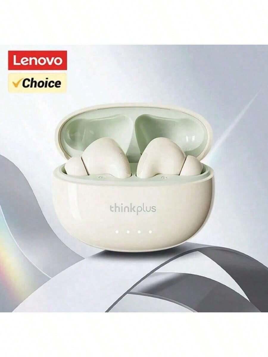 Lenovo Thinkplus LP5 PRO Wireless Bluetooth 5.4 Earphones TWS HiFi Sound Gaming Earbuds LP5Pro Sport Headset Long Standby With Mic - Rock White - View 1