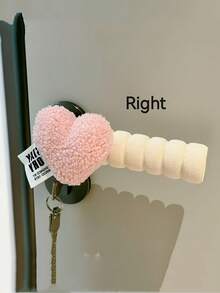 1/2 pièces Butoirs de porte en forme de cœur rose - Protecteurs muraux antichoc en peluche douce, butoirs de porte décoratifs en plastique ovale durable pour la maison et le bureau, protection murale anti-rayures, butoirs de porte pour la à la maison et au bureau. Ils présentent une texture en peluche douce qui offre une protection contre les chocs et protège les verrous muraux. Le corps principal est en plastique durable avec un design ovale, servant de butoirs décoratifs pour les environnements domestiques - Multicolore - Voir 8