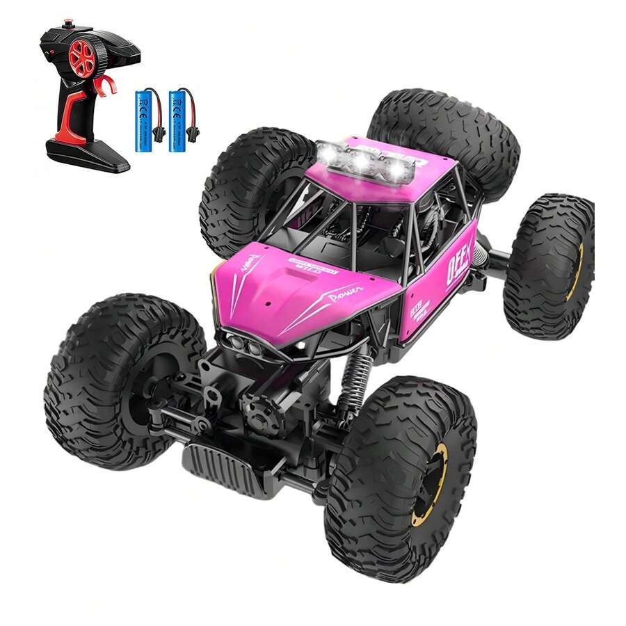 Coche De Juguete Control Remoto De Aleación Para Niños - Rosa - Ver 1