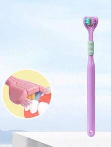 Three-Sided Soft Hair Toothbrush, Effective Wrap-Around Design, Deeply And Thoroughly To Clean Teeth And Gums, Suitable For Adults And Children Toothbrushes And Accessories - Multicolor - View 12
