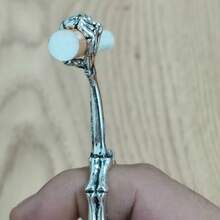 Hand Bone Smoking Ring Personality Ring Cigarette Holder Thick Cigarette Holder Skull Cigarette Clip - White K - View 7