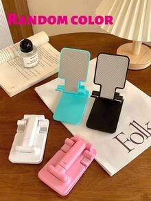 1pc Adjustable & Foldable Mobile Phone Holder, Portable Slouchy Desk Stand, Non-Slip Plastic Tablet Stand, Battery-Free - Nhiều màu - Xem 11