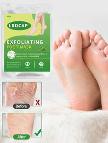 5 Pairs Aloe Vera Foot Peeling Mask - Exfoliating Foot Mask, Ultra Hydrating Foot Mask,Moisturizing Socks: Intensely Moisturizes Repairs And Softens Rough Dry Skin With Lavender & Essential Oils For Dry Cracked Feet,Perfect Choice For Christmas Holiday Gift - 白色 - 查看 7