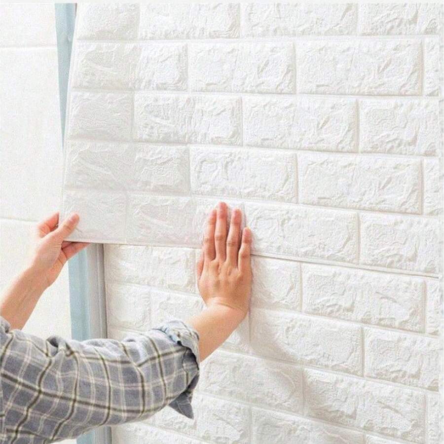 5/10/20pcs 3D Removable Wallpaper Panels, Self-Adhesive, No Glue Needed, Easy To Apply On Walls, Suitable For Bedroom And Room Decor, Beautify Your Space - Multicolor - View 1
