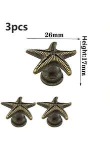 4 buc mânere de mobilier solide în formă de fluture retro pentru uși și mânere pentru dulap, bucătărie, sertar, mâner, decor pentru casă, stea de mare, formă de lotus, mâner pentru dulapuri, noptiere, biblioteci, dulapuri, comodă, mobilier, mâner pentru bucătărie, dormitor - Bronz - Vizualizare 12