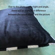Plaid Pattern Plush Cushion Cover Without Filler - Multicolor - View 6