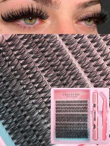 240片扇形假睫毛套装，包含专用胶水和定型凝胶，打造自然浓密的日常妆容。此款睫毛套装包含三种款式：10D、20D 和 30D，长度从 10 毫米到 16 毫米不等。适合派对、婚礼、旅行和日常佩戴。 - 白色 - 查看 10