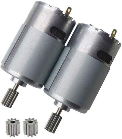 EstiloWeelye - 2 Piezas De Repuesto Universal De 550 A 15000 Rpm, Motor EléCtrico RS550 De 12 V, Accesorios Para NiñOs, Coches EléCtricos, NiñOs, Juguetes De PaseoVersióN Mejorada