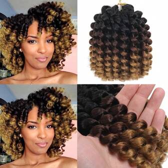 Extensiones de cabello sintético trenzado Jamaican Bounce de 8/10/12 pulgadas con rizo de varita, 16 hebras/paquete, Xtrend Hair