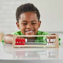 hand2mind - Ásensorial de Madera de 20 abalorio, ápara matemáticas Infantiles, manipuladores de matemáticas de conteo de Madera, contadores de abalorio para matemáticas para niños, Aprender - 1 - Ver 4