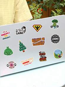 50 miếng dán graffiti thể thao sáng tạo, hình dán thời trang vui nhộn cho ốp điện thoại, laptop, vali, ván trượt, xe đạp, mũ bảo hiểm, phòng tập thể dục, trang trí. Nhãn dán in HD PVC, nhãn dán vui nhộn, đồ dùng làm sổ lưu niệm Kindle, nhãn dán laptop. - 1 Set - Xem 9