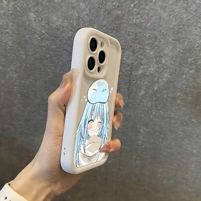 Funda de teléfono de Rimuru Tempest de Anime Sweet Slime de compatible con iPhone 17, 16E, 16, 15, 14, 13, 12, 11 Pro Max, Mini, Air, XR, XS, X, 7, 8 Plus, funda trasera suave de TPU resistente a golpes, sostiene la columna vertebral, funda para iPod para mujeres, funda de teléfono, funda de teléfono, funda