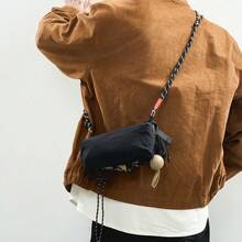 Casual Water Bottle Bag, Outdoor Hiking Cycling Drawstring Crossbody Shoulder Bag, Adjustable Strap - Multicolor - View 4