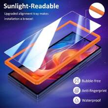 YWXTW  Front Screen Protector For Samsung Galaxy Z Fold 7, Military-Grade Tempered Glass Film With Alignment Frame, Bubble Free High Touch Sensitivity - Clear 2 Pack,32601530 - Màu Tím - Xem 6