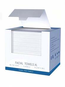 CLOUDROL 1 Box 25*30cm Disposable Thicker Facial Cleansing Wipes, 50 Sheets/Box, Cleanse Skin