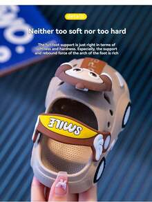 [Summer Baby Essentials] Children's Hole Shoes Summer Boys And Girls Indoor Bathroom Shower [Soft Sole Resistant] Cartoon One-Shoe Two-Wear Sandal Slippers [2025 New Model] Middle And Large Children's Sandal Slippers Outdoor Sports Travel Vacation Street Fashion Baby Sandal Slippers - 粉色 - 查看 7