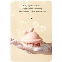 Cute Little Red Riding Hood Silicone Hair Washing Brush - Dual Wet & Dry Use, Gentle Cleansing + Scalp Massage | Home Beauty Tool - Multicolor - View 10