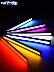 GLANBERT 4个/2个 17厘米/6.69英寸 汽车LED灯条，摩托车外饰灯，超亮辅助灯，汽车装饰灯，汽车LED灯，摩托车LED灯 - 彩色 - 查看 12