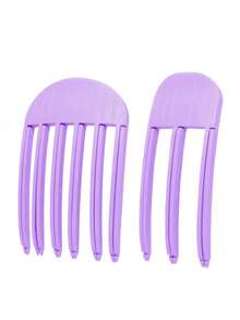 两件套高耸发夹，蓬松自然发根提升工具，带刘海卷发棒，适合女性和女孩，适用于细软卷发、长发或短发，手动发型设计工具，返校季、旅行度假必备，卷发器，卷发产品，卷发棒，卷发器，卷发器，圣诞节，卷发棒